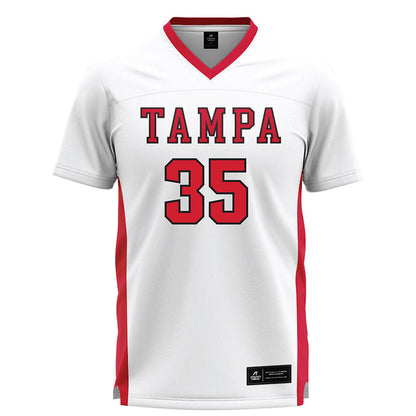 Tampa - NCAA Men's Lacrosse : Thomas Yavinsky - White Lacrosse Jersey-0