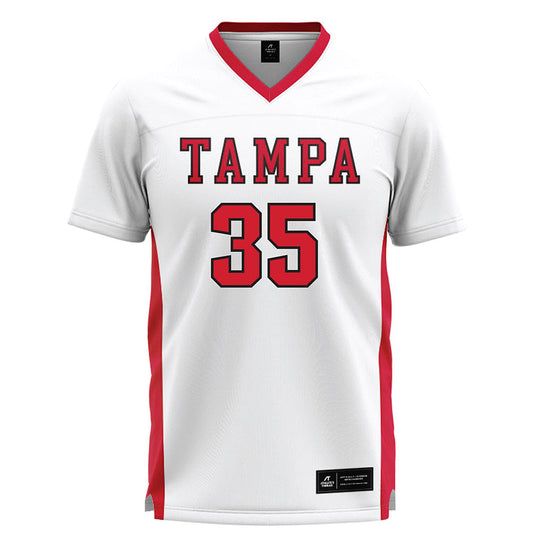 Tampa - NCAA Men's Lacrosse : Thomas Yavinsky - White Lacrosse Jersey-0