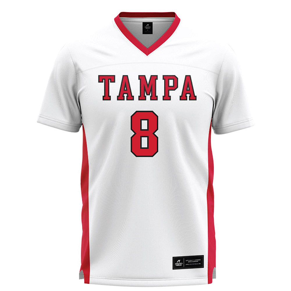 Tampa - NCAA Men's Lacrosse : Dom Rottura - White Lacrosse Jersey-0