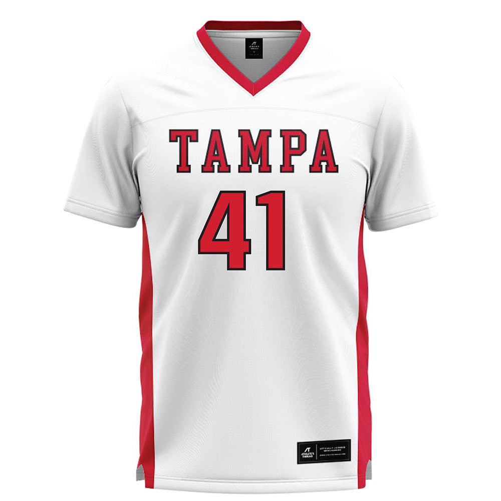 Tampa - NCAA Men's Lacrosse : Gordy Gombold - White Lacrosse Jersey-0
