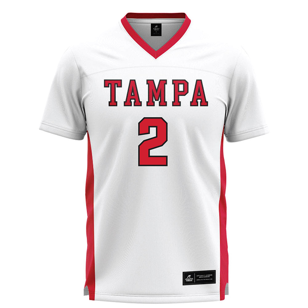 Tampa - NCAA Men's Lacrosse : Zack Friend - White Lacrosse Jersey-0