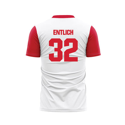 Tampa - NCAA Men's Soccer : Jacob Entlich - White Soccer Jersey-1
