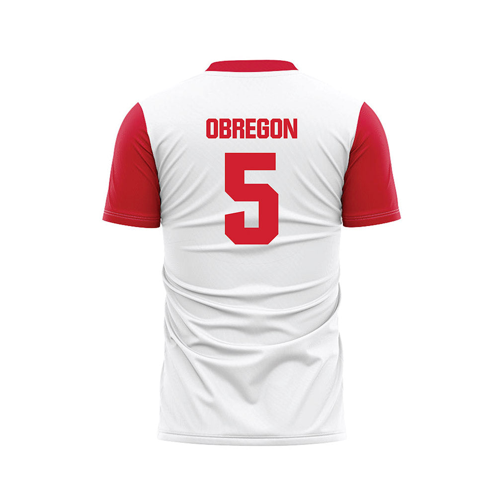 Tampa - NCAA Men's Soccer : Andy Obregon - White Soccer Jersey-1