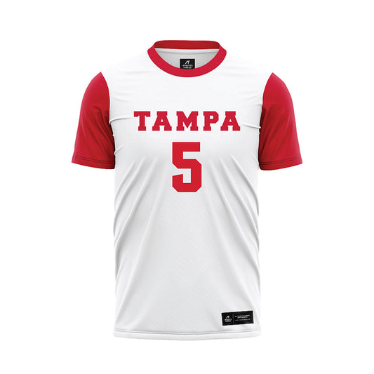 Tampa - NCAA Men's Soccer : Andy Obregon - White Soccer Jersey-0
