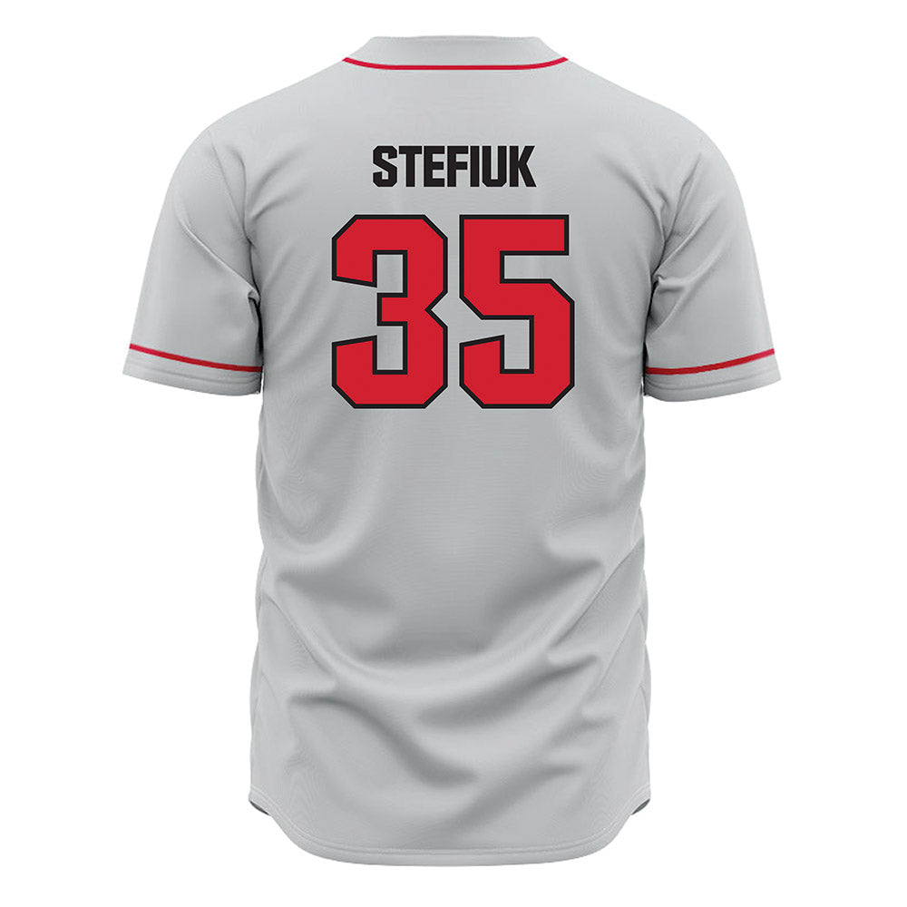 Tampa - NCAA Baseball : Ryan Stefiuk - Grey Jersey-1