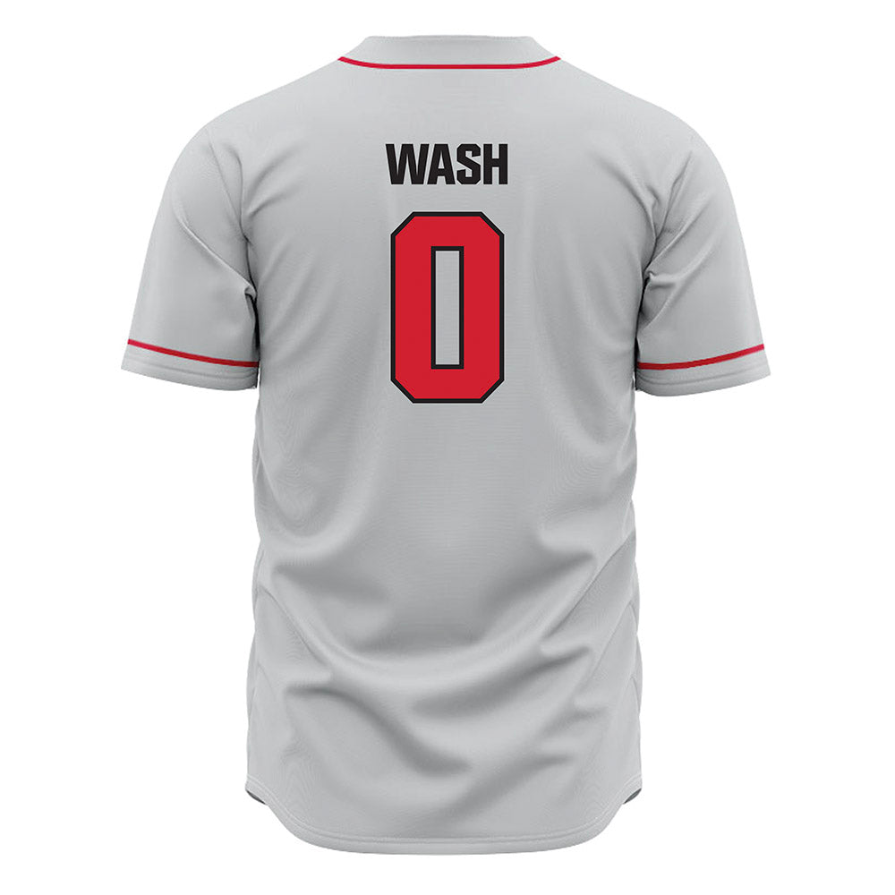 Tampa - NCAA Baseball : Logan Wash - Grey Jersey-1