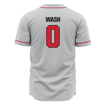 Tampa - NCAA Baseball : Logan Wash - Grey Jersey-1