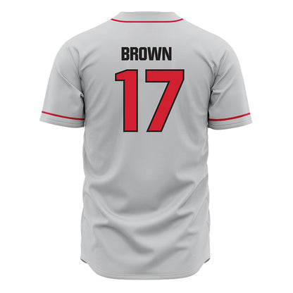 Tampa - NCAA Baseball : Ethan Brown - Grey Jersey-1