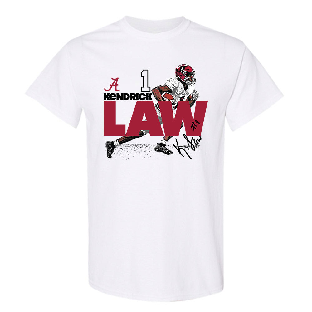 Alabama - NCAA Football : Kendrick Law - T-Shirt Individual Caricature