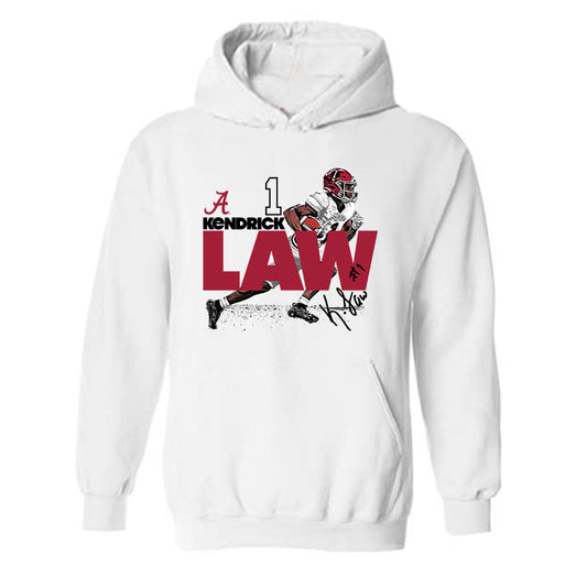 Alabama - NCAA Football : Kendrick Law - Hooded Sweatshirt Individual Caricature