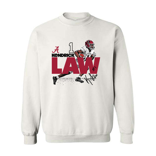 Alabama - NCAA Football : Kendrick Law - Crewneck Sweatshirt Individual Caricature