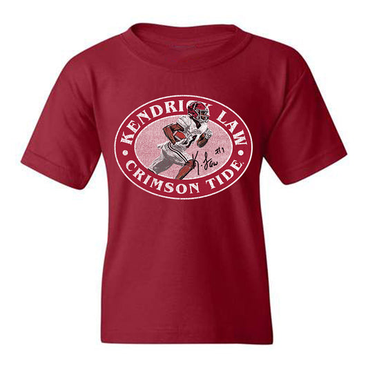 Alabama - NCAA Football : Kendrick Law - Youth T-Shirt