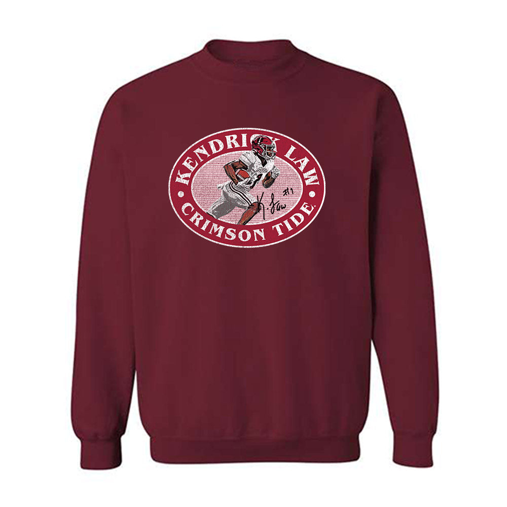 Alabama - NCAA Football : Kendrick Law - Crewneck Sweatshirt