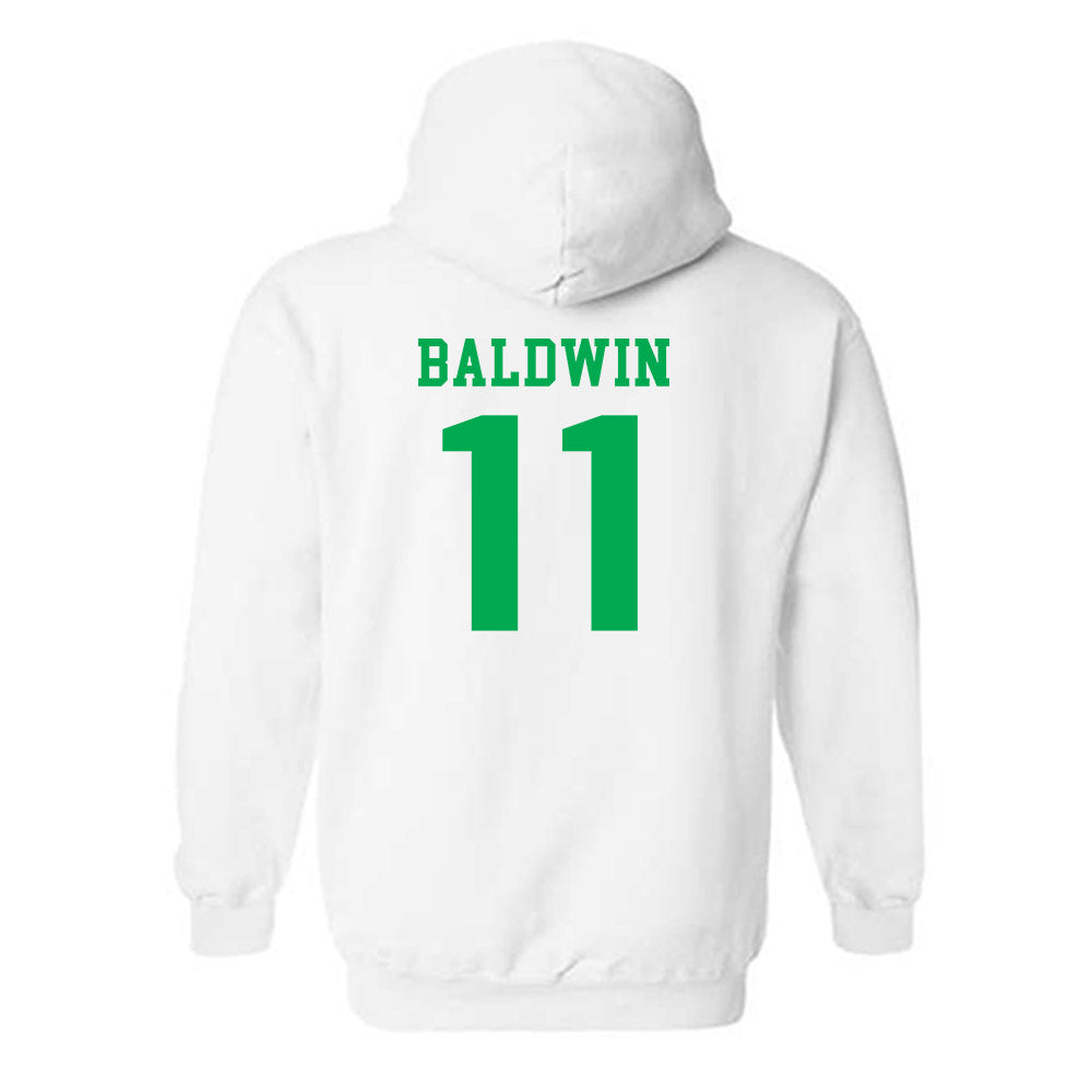 Marshall - NCAA Football : Jakolbe Baldwin - Classic Shersey Hooded Sweatshirt-1