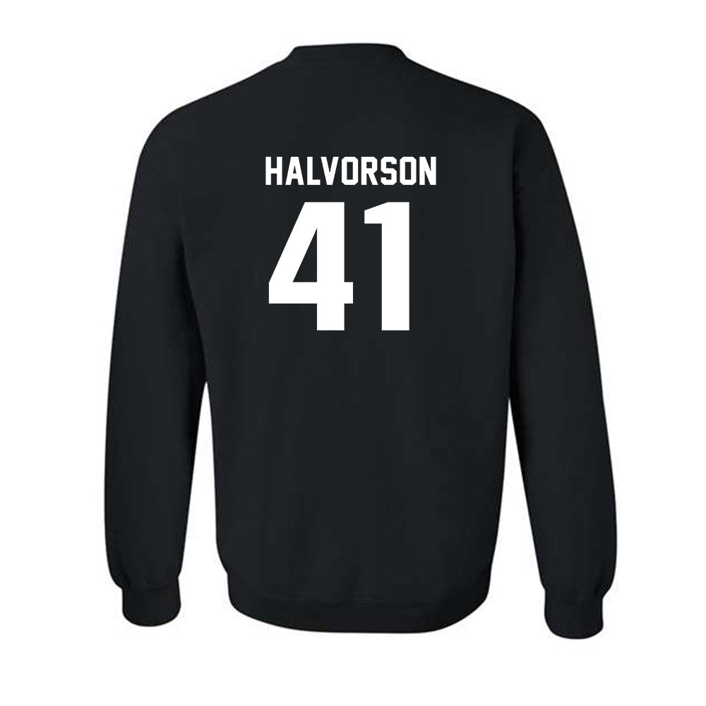 Drake - NCAA Football : Spencer Halvorson - Classic Shersey Crewneck Sweatshirt-1