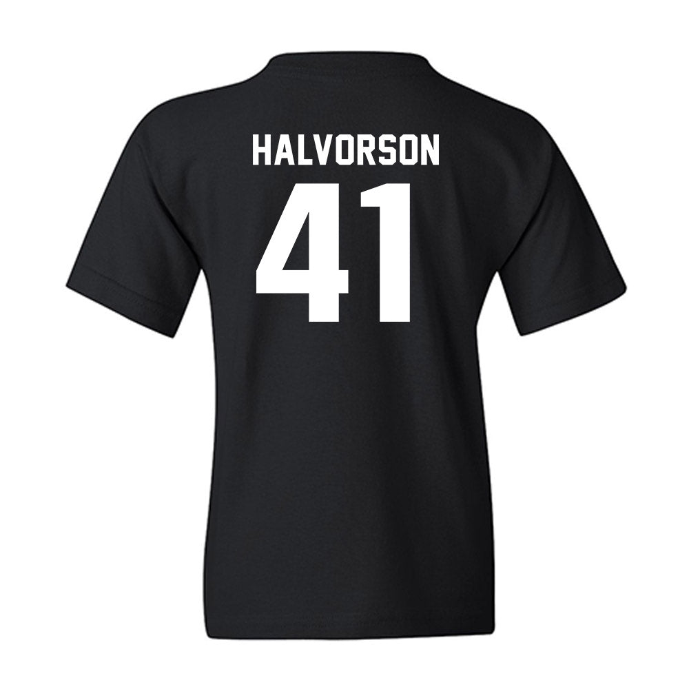 Drake - NCAA Football : Spencer Halvorson - Classic Shersey Youth T-Shirt-1