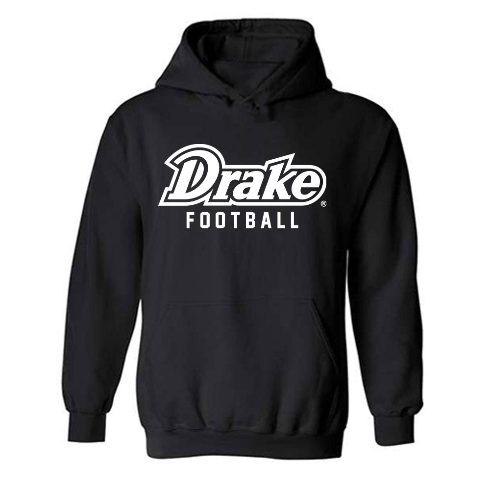 Drake - NCAA Football : Derrick Bunkelman - Classic Shersey Hooded Sweatshirt-0