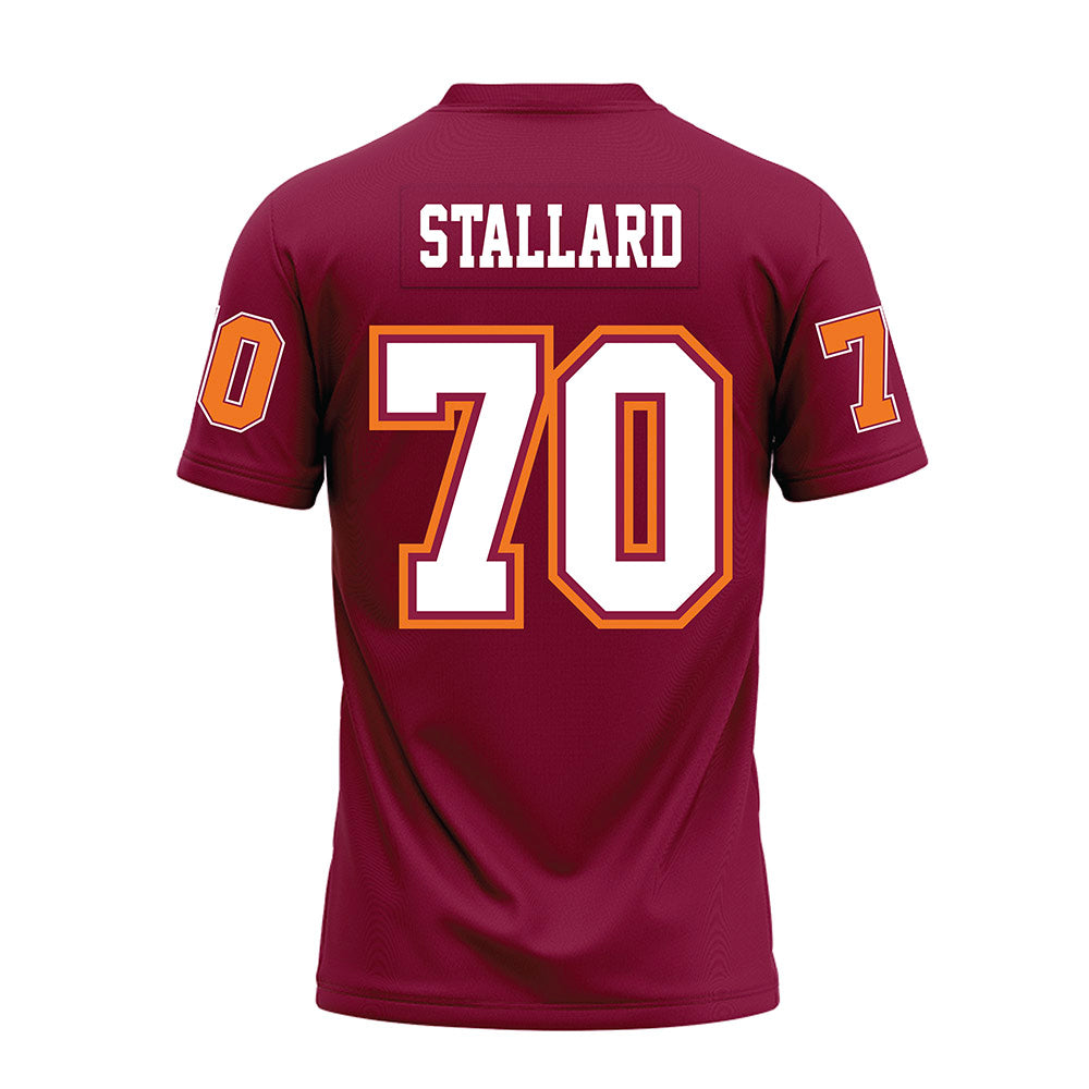 Virginia Tech - NCAA Football : Carter Stallard - Maroon Premium Football Jersey-1