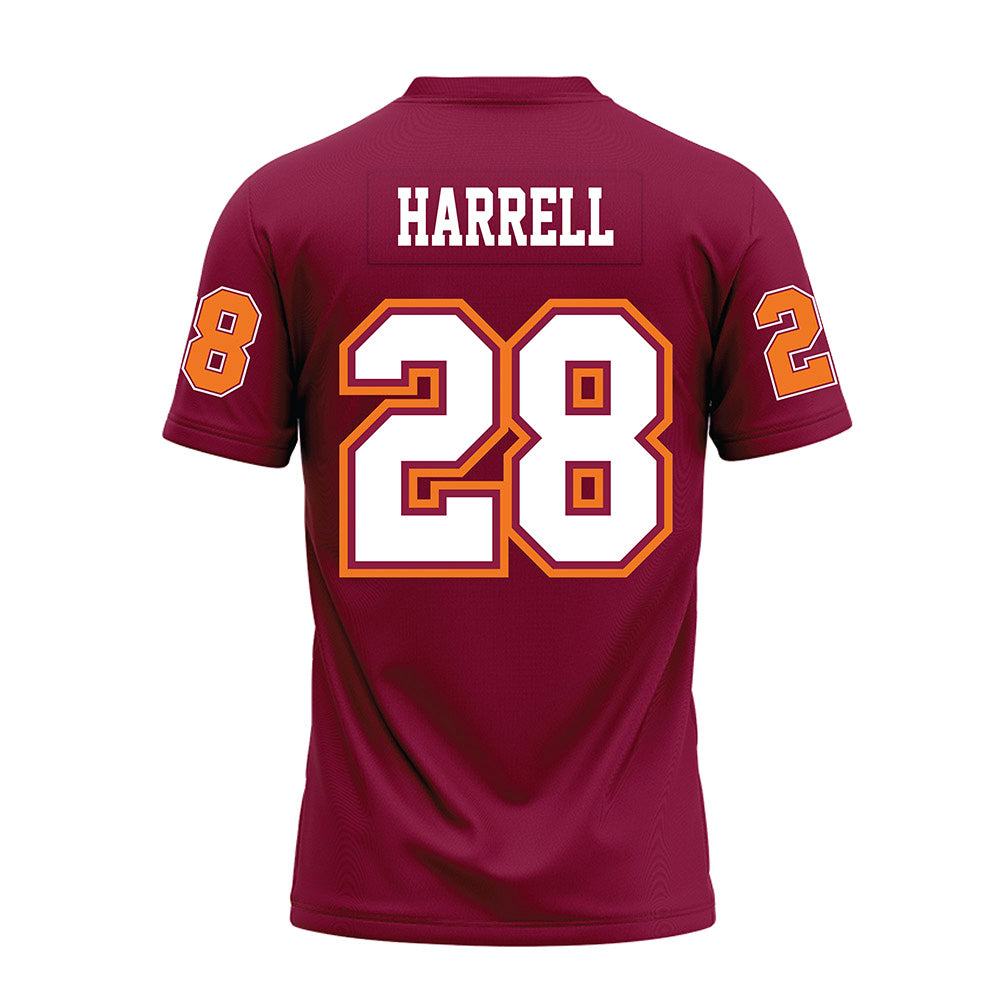 Virginia Tech - NCAA Football : Knahlij Harrell - Maroon Premium Football Jersey-1