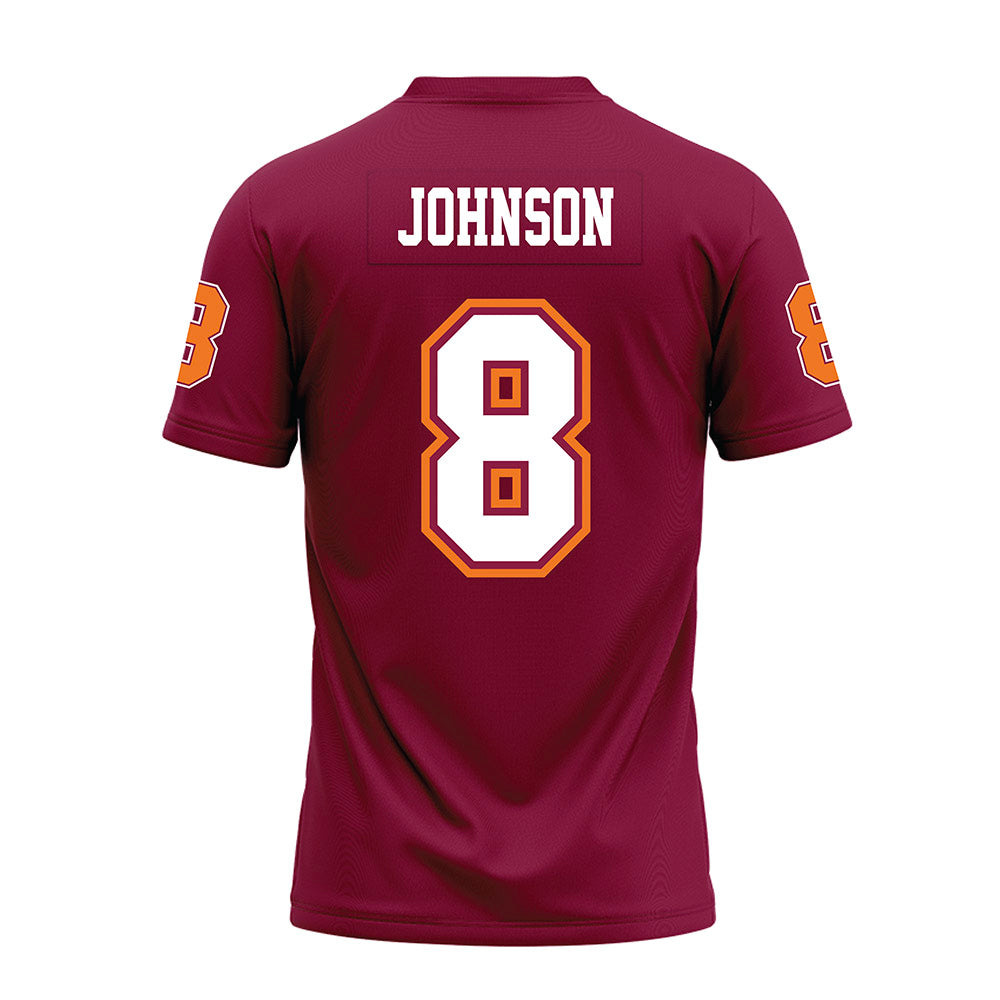 Virginia Tech - NCAA Football : Braylon Johnson - Maroon Premium Football Jersey