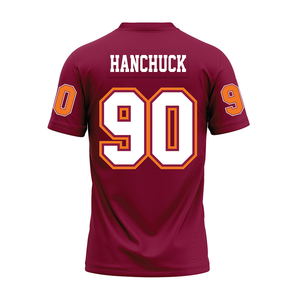Virginia Tech - NCAA Football : Andrew Hanchuck - Maroon Premium Football Jersey-1