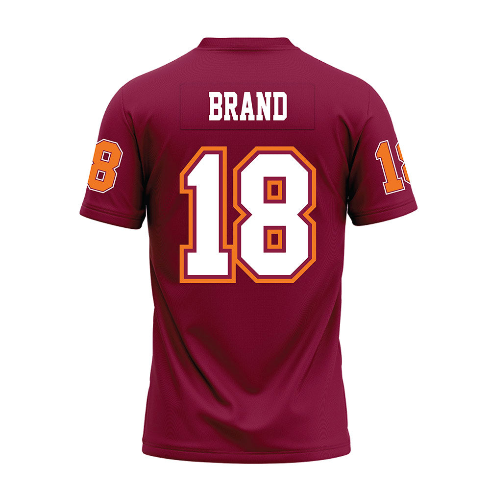 Virginia Tech - NCAA Football : AJ Brand - Maroon Premium Football Jersey-1