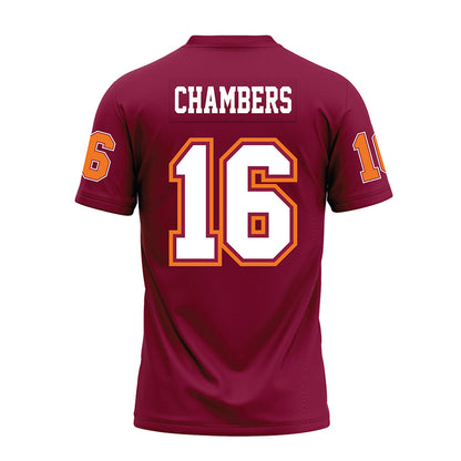 Virginia Tech - NCAA Football : Noah Chambers - Maroon Premium Football Jersey-1
