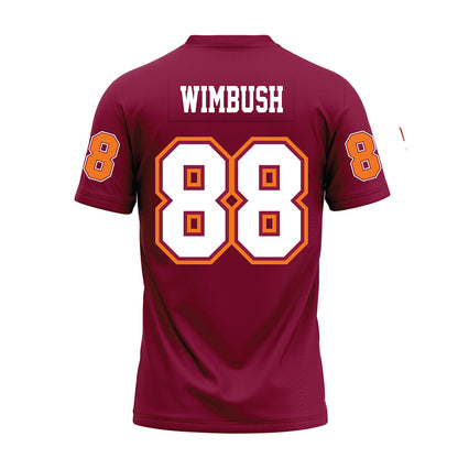 Virginia Tech - NCAA Football : Zeke Wimbush - Maroon Premium Football Jersey