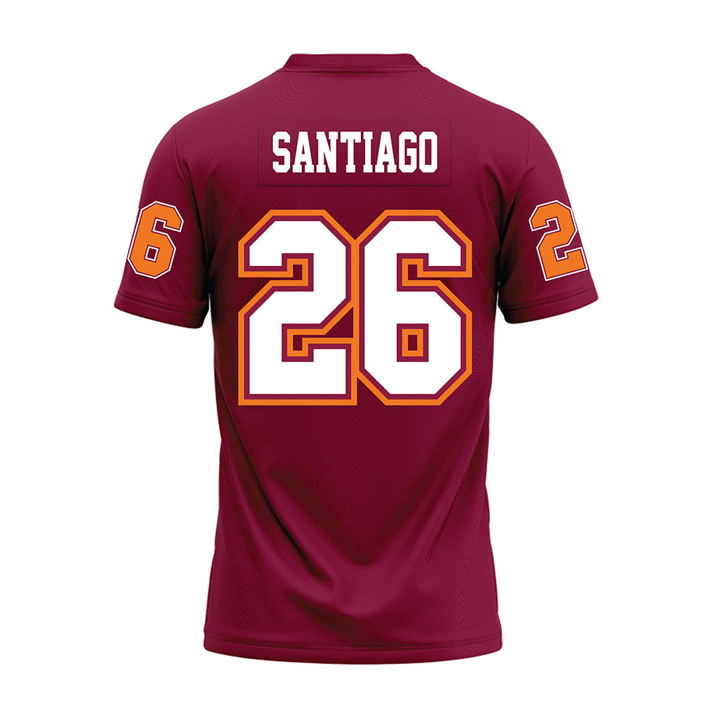 Virginia Tech - NCAA Football : Antwone Santiago - Maroon Premium Football Jersey-1