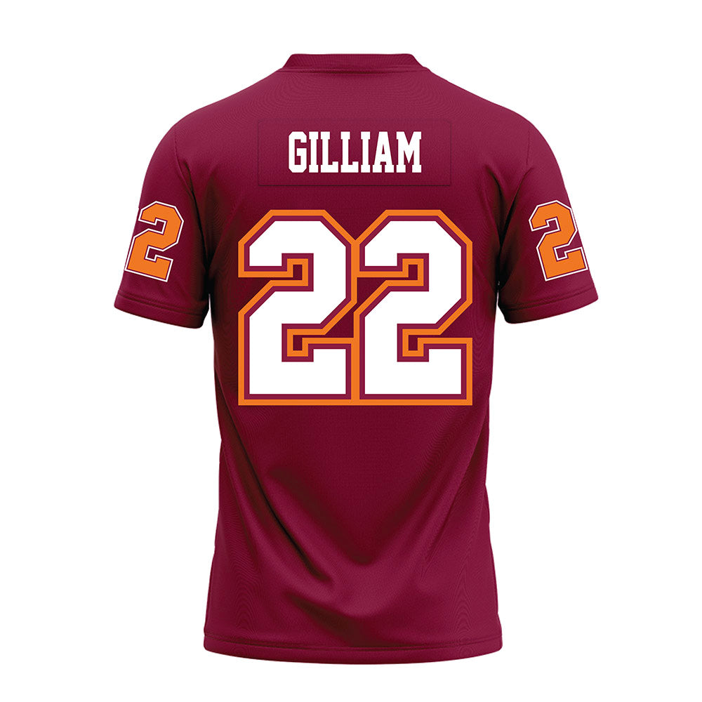 Virginia Tech - NCAA Football : Kelvin Gilliam - Maroon Premium Football Jersey-1
