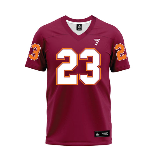 Virginia Tech - NCAA Football : Tyler Mason - Maroon Premium Football Jersey-0