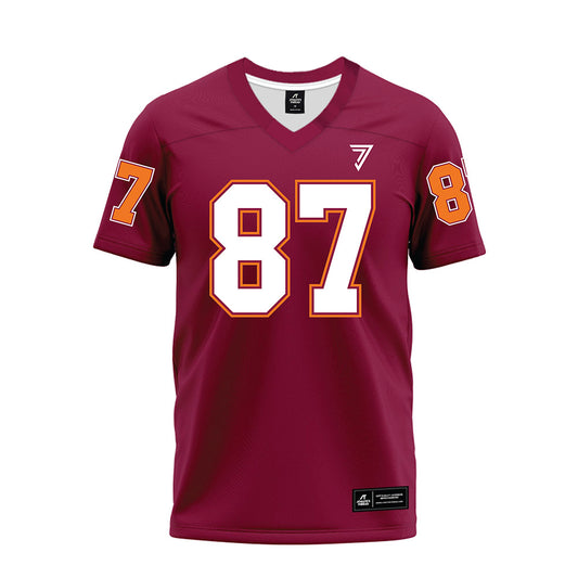 Virginia Tech - NCAA Football : Harrison Saint Germain - Maroon Premium Football Jersey-0