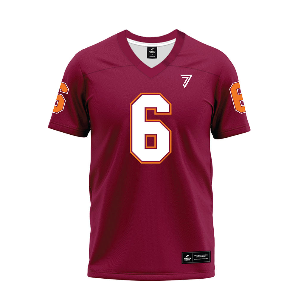 Virginia Tech - NCAA Football : Keylen Adams - Maroon Premium Football Jersey