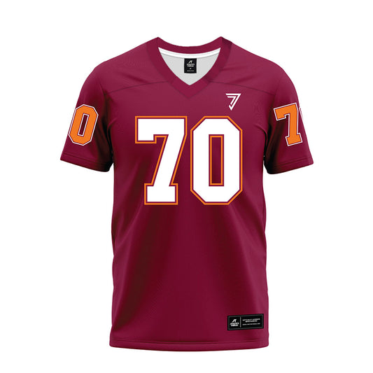 Virginia Tech - NCAA Football : Carter Stallard - Maroon Premium Football Jersey-0
