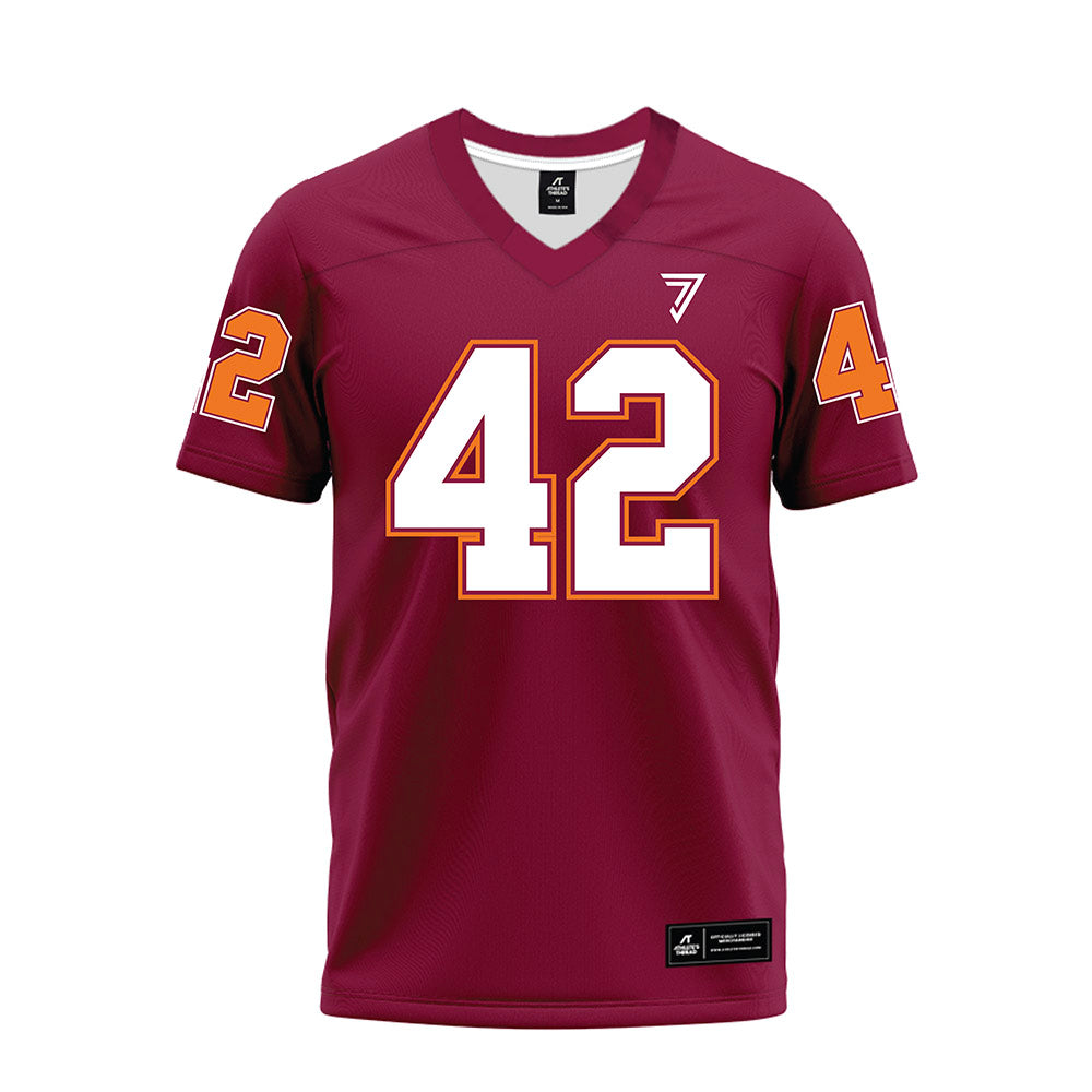 Virginia Tech - NCAA Football : Aycen Stevens - Maroon Premium Football Jersey-0