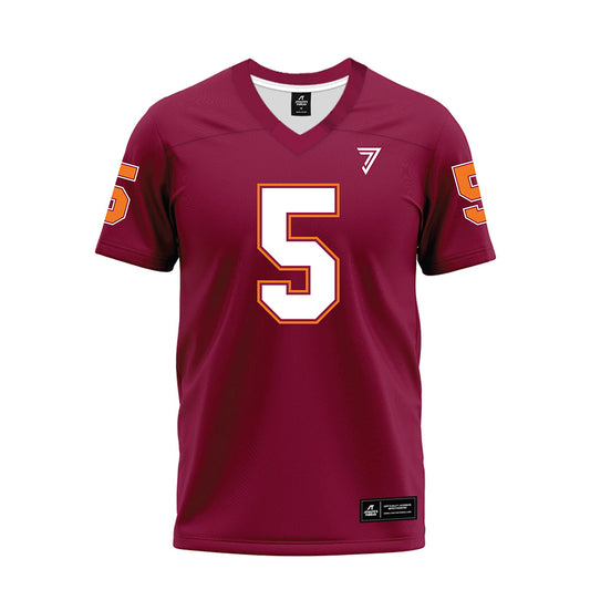 Virginia Tech - NCAA Football : Joshua Clarke - Maroon Premium Football Jersey-0