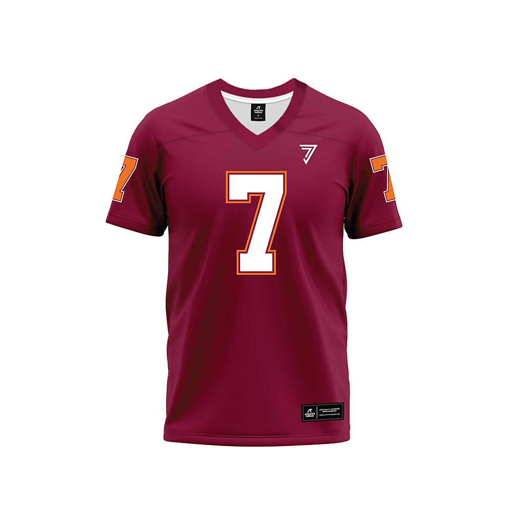 Virginia Tech - NCAA Football : - Maroon Football Jersey-0