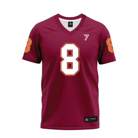 Virginia Tech - NCAA Football : Braylon Johnson - Maroon Premium Football Jersey