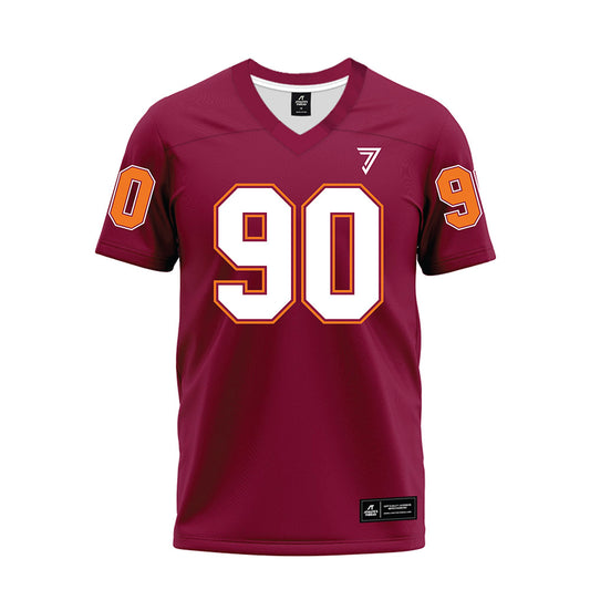 Virginia Tech - NCAA Football : Andrew Hanchuck - Maroon Premium Football Jersey-0