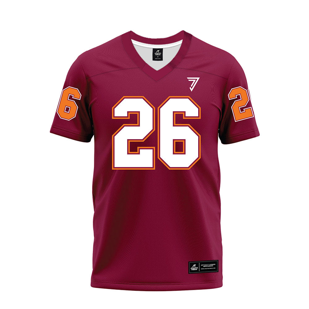 Virginia Tech - NCAA Football : Antwone Santiago - Maroon Premium Football Jersey-0