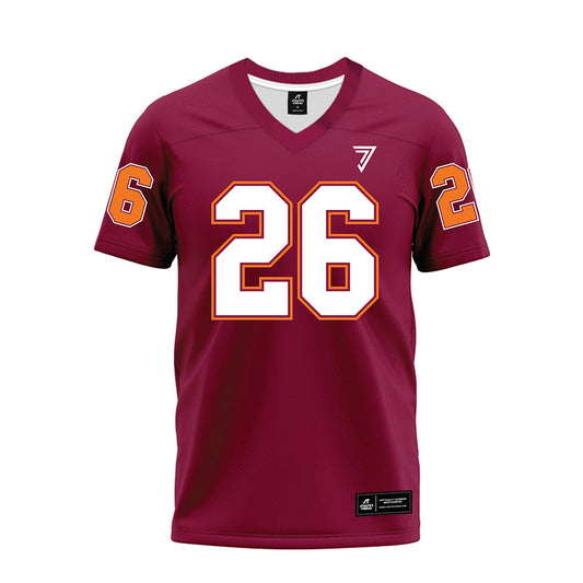 Virginia Tech - NCAA Football : Antwone Santiago - Maroon Premium Football Jersey-0