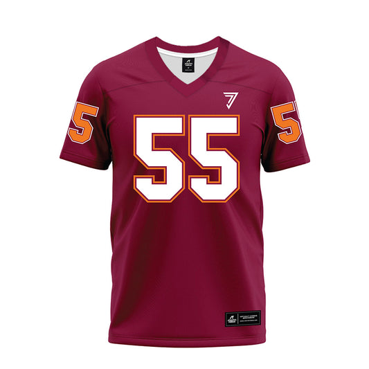 Virginia Tech - NCAA Football : Tomas Rimac - Maroon Premium Football Jersey-0