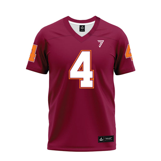 Virginia Tech - NCAA Football : Christian Ellis - Maroon Premium Football Jersey-0
