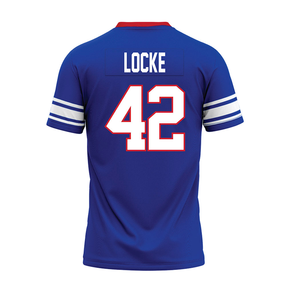 SMU - NCAA Football : Will Locke - Premium Football Jersey-1
