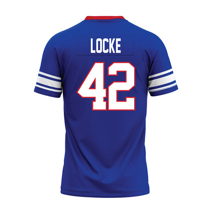 SMU - NCAA Football : Will Locke - Premium Football Jersey-1