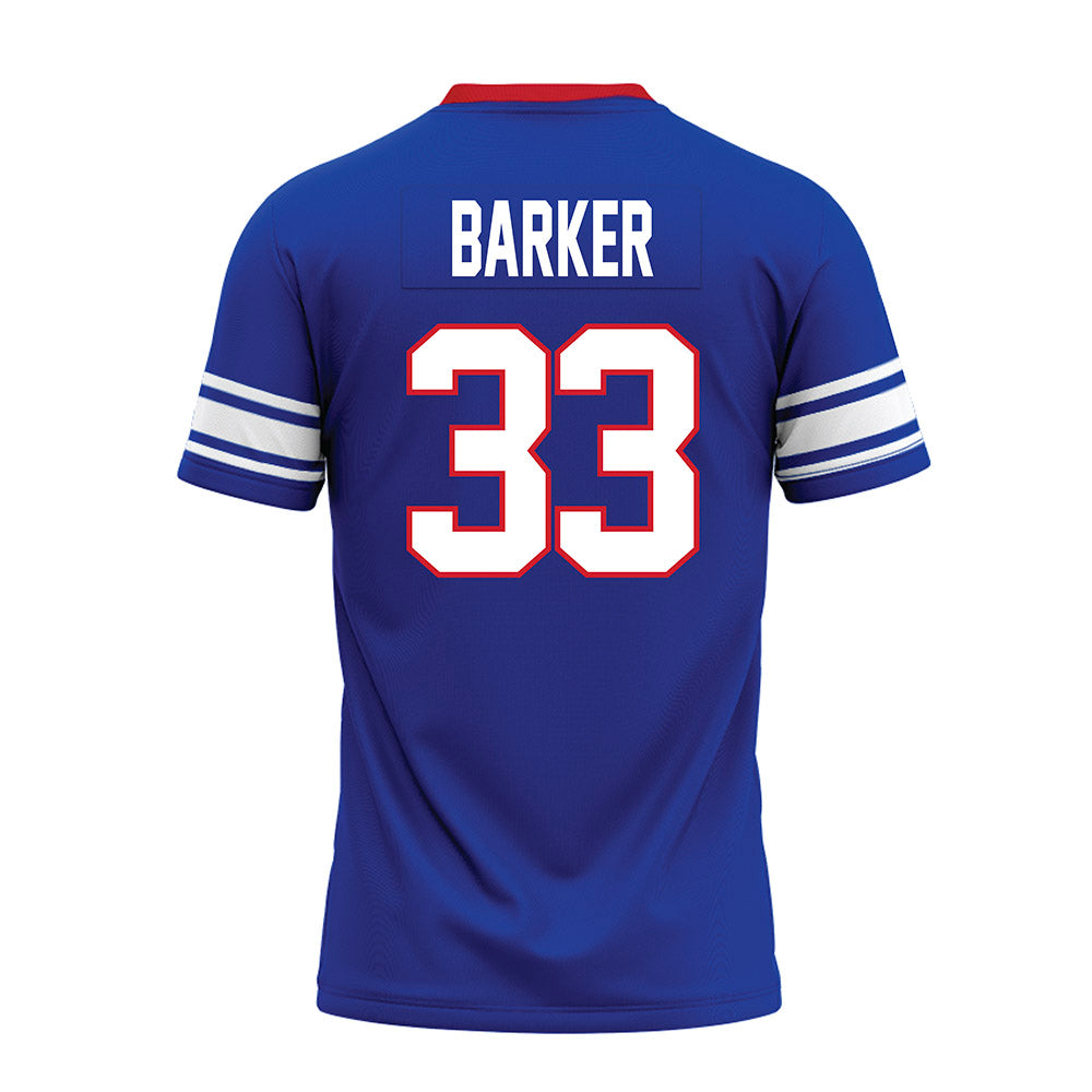 SMU - NCAA Football : Zakye Barker - Premium Football Jersey-1