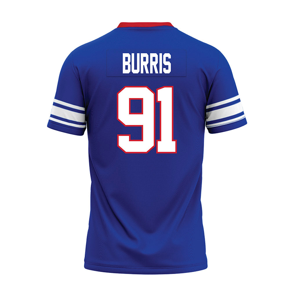SMU - NCAA Football : Blake Burris - Premium Football Jersey-1