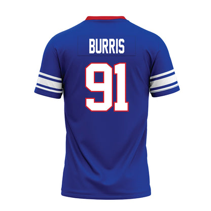 SMU - NCAA Football : Blake Burris - Premium Football Jersey-1