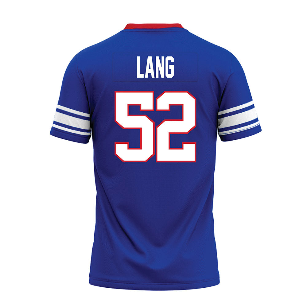 SMU - NCAA Football : Jahkai Lang - Premium Football Jersey-1