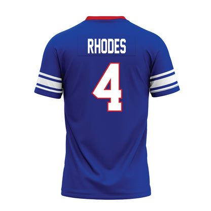 SMU - NCAA Football : Link Rhodes - Premium Football Jersey-1